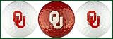 University of Oklahoma Sooners Golf Balls 3 Piece Gift Set with NCAA College Sports Logos