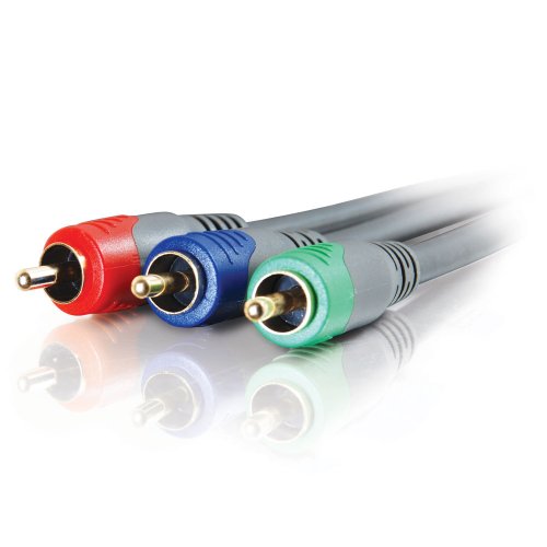 Cables To Go 98036 Premium Component Video Cable (8 Feet, Black/Gray)