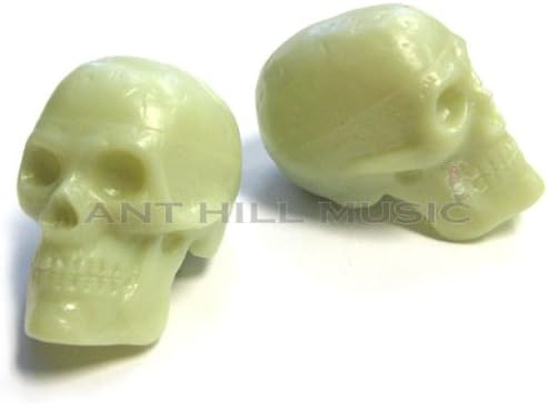 Beadbrain Skull Rhythm Shaker Pair - Glow in the Dark