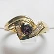 14K Yellow Gold Ruby and Diamond Ring