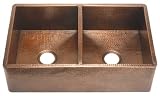 Belle Foret Dual Apron Kitchen Sink Oil Rubbed Bronze