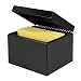 STEELMASTER Steel Card File Box, Fits 6 x 9 Index Cards, 900 Card Capacity, 9 x 7 x 8.5 Inches, Black (263869BLA)