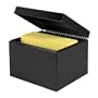STEELMASTER Steel Card File Box, Fits 6 x 9 Index Cards, 800 Card Capacity, 9 x 7 x 8.5 Inches, Black (263869BLA)
