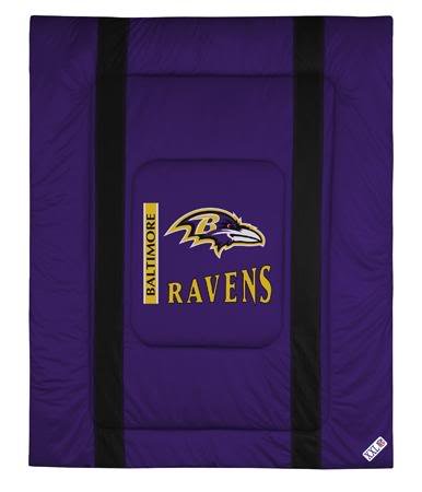 Baltimore Ravens Sideline Jersey Bed Comforter NFL