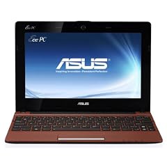 Asus X101H 25,7 cm (10,1 Zoll) Netbook (Intel Atom N570, 1,6GHz, 1GB RAM, 320GB HDD, Intel 3150, Win 7 Starter) rot