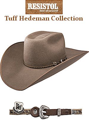 Resistol Hats Lufkin B RW0379 Pecan Tuff Hedeman Collection