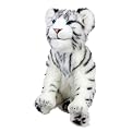 WowWee Alive White Tiger Cub Plush Robotic Toy in White/Black