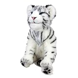 WowWee Alive White Tiger Cub Plush Robotic Toy in White/Black