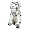 WowWee Alive White Tiger Cub Plush Robotic Toy in White/Black