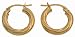 9ct Yellow Gold UER 021Y Ladies Hoop Earrings