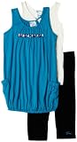 Guess Girls 7-16 Layered Tunic And Legging Set,Turquoise,Small