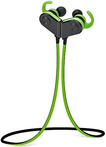 TriRanger Smart Magnet Wireless Sport Stereo Bluetooth Headset for Outdoor Exercise with MIC and Sweatproof Warranty - Black