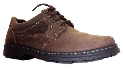 Hush Puppies Mens Outlaw Brown Nubuck Leather Shoes