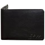 Sakkas Mens / Teen Boys Authentic Leather Regular Bi-Fold Wallet (Black & Brown) - New !