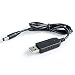 BTECH USB Smart Charger (9-10.8V) Transformer Cable for BaoFeng, BTECH BF-F8HP, UV-82HP, UV-5R, UV-5X3 (CH-5, CH-8, etc. Charger Base Compatible)