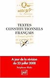 Textes constitutionnels français