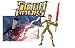 Storm Hawks 4 Inch Tall Basic Action Figure - Dark Ace with Sword-Hook Combo and Spring Loaded Energy Blast