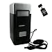 USB Cooler and Warmer Mini Beverage Refridgerator (Black) in Red Box Plus AGPtek USB 2.0 All-in-one Card Reader