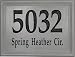 Large Classic Cast Stone 2-Line Address Block