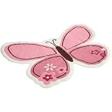 Carter's Butterfly Flowers Rug, Pink Choc, 30 X 40 by carter's