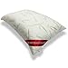 Shredded Memory Foam Pillow Micro-Vented Bamboo Cover -FIRM - The Bamboo Pillow - Hypoallergenic and Dust Mite Resistant (Queen)