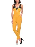 Special pants Mono Fleur01 (Mostaza)