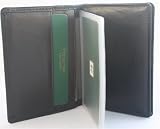 Small Black Hide Leather card holder with note pockets from Prime Hide
