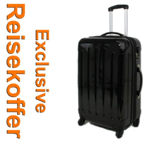 Reisekoffer Koffer Trolley Boardcase Bordcase Hartschale M Schwarz 2048