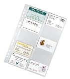 Produkt-Bild: Veloflex 5341000 Visitenkartenh&uuml;llen DIN A4 20 Karten pro H&uuml;lle, 10er Packung