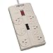 Tripp Lite TLP808TEL 8-Outlet Surge Protector (2160 Joules, Tel/DSL)