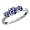 1.06 Ct Genuine Round Blue Tanzanite Gemstone Sterling Silver Ring