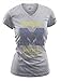 MJ Soffe NCAA Michigan Wolverines Women's Fitted College Logo V-Neck Tee, Large