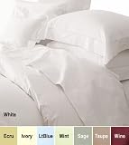800 TC Egyptian Cotton Sheet Set, Deep Pocket 18 Inches Fit, Full-Queen-King-Cal King, Solid Color by MFL