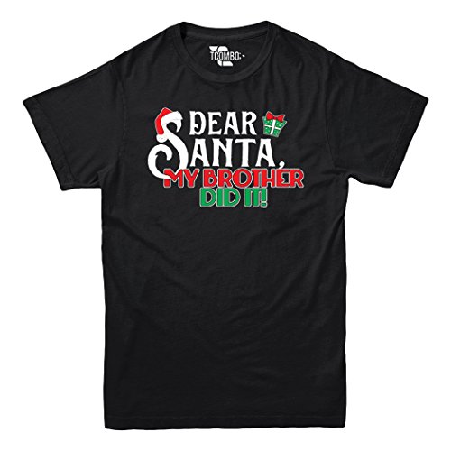 Dear Santa My Brother Did It - Christmas - YOUTH Big Boys T-shirt