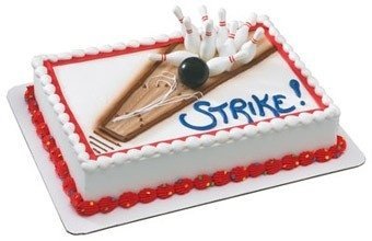 Bowling Cake Topper Set