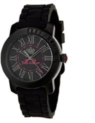 Juicy Couture Womens 1900735 BFF Black Jelly Strap Watch
