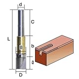 ライト精機 トリマー・ルータービット TR-62 呼称　10*25*6　　商品名称　超硬ストレートビット（ガイドベアリング付）