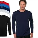 LANGARM T-SHIRT FRUIT OF THE LOOM S M L XL XXL