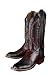 Luchesse Cowgirl 'C2700' Buffalo Leather Cowboy Boots Womens - Black Cherry
