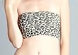 Seamless Strapless Bandeau Bra Cover in Animal Prints. O/S