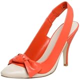 Nine West Women's Nauda Slingback,Orange/Natural ,8 M US