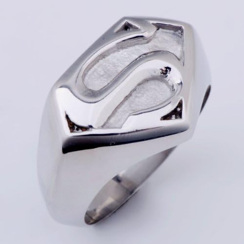 Hydia Steel Jewelry Superman Ring Stainless Steel Silver (9)