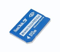 SanDisk SDMSPD-512-A10 512 MB MemoryStick Pro Duo (Retail Package)