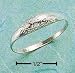 STERLING SILVER ENGRAVED SMALL DOME RING