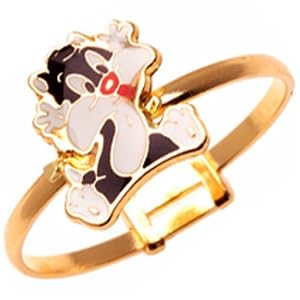 Yellow Gold Looney Tunes Sylvester Ring