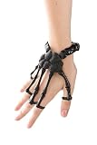 Black Skeleton Hand Ring Stretch Bracelet