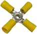 Pico 1921D 12-10 AWG(Yellow) Flared Vinyl Insulated Electrical Wiring 4-Way Electrical Wiring Connectors 2 Per Package