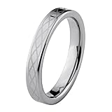 4mm Flat Celtic Design Cobalt Free Tungsten Carbide COMFORT-FIT Wedding Band Ring for Men and Women (Size 5 to 15)