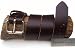 Mens Heavy Duty Dark Chocolate Brown Leather Belt 1 3/4