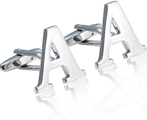 Suprise You Men's Personal Alphabet Letter Initial Cufflinks A